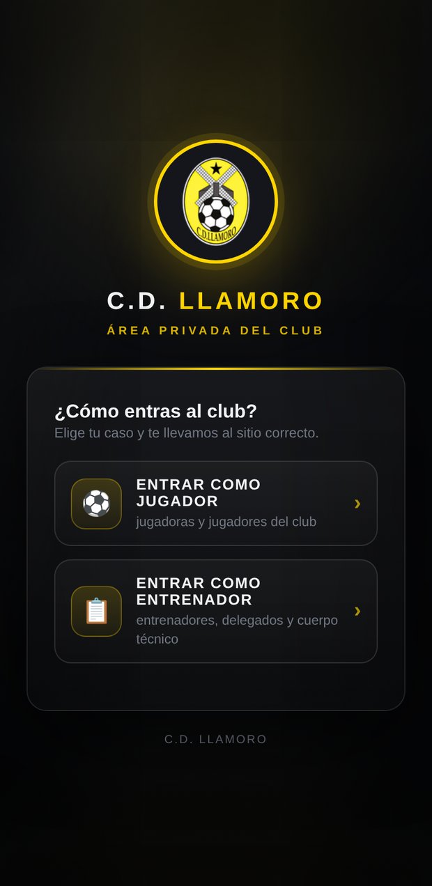 App del C.D. Llamoro: portada